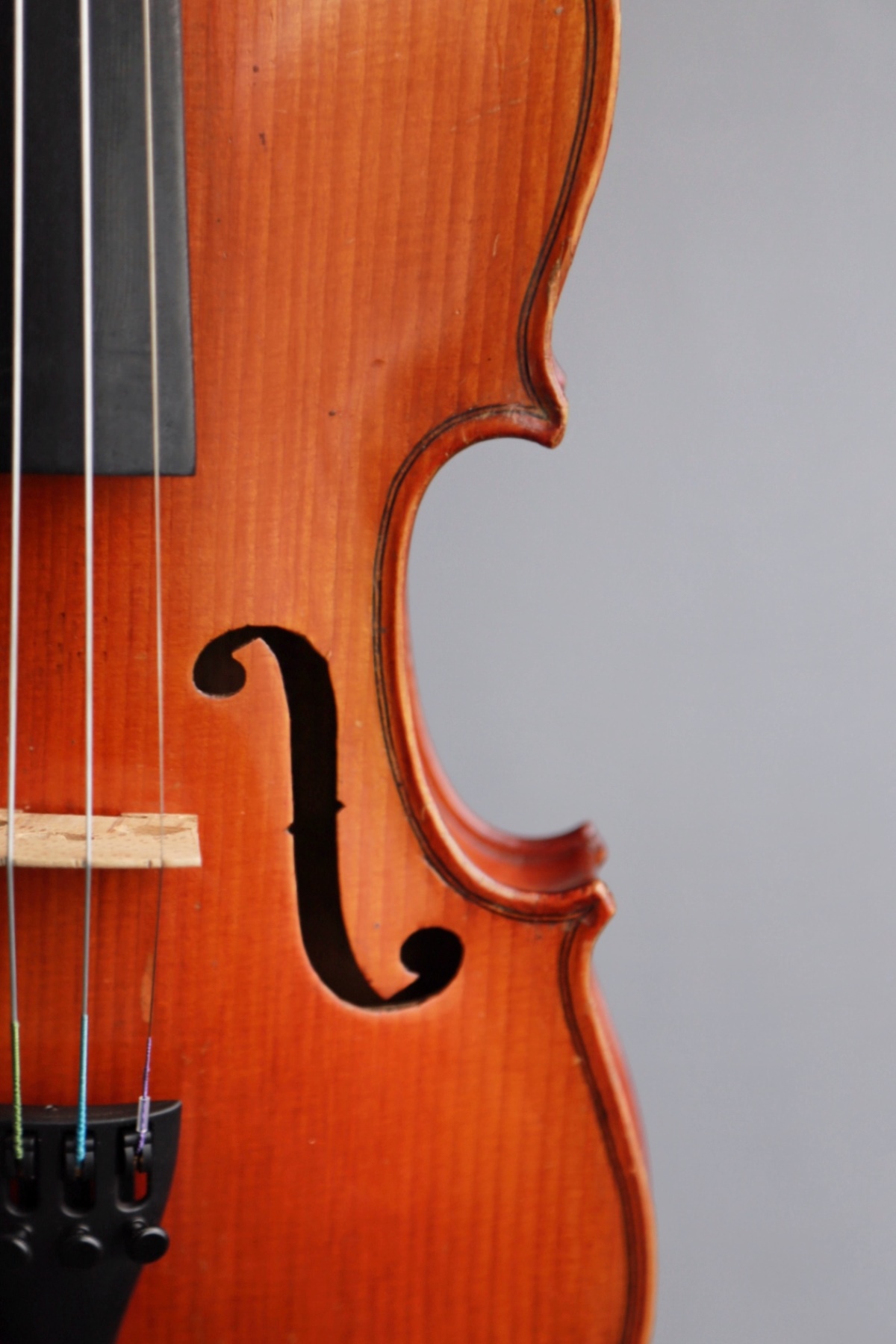 3/4 ATTRACTIVE ANTIQUE FRENCH VIOLIN - Image 2